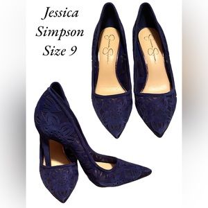 Jessica Simpson Velvet Heels